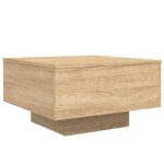 Table basse chêne sonoma 55x55x31 cm bois d'ingénierie – Image 5