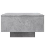 Table basse gris béton 55x55x31 cm bois d'ingénierie – Image 3