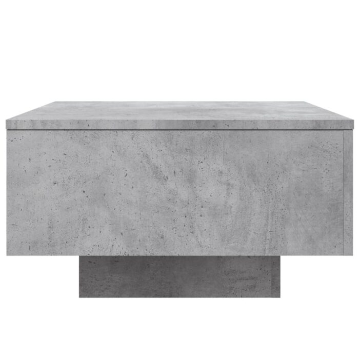 Table basse gris béton 55x55x31 cm bois d'ingénierie – Image 3