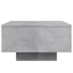 Table basse gris béton 55x55x31 cm bois d'ingénierie – Image 4