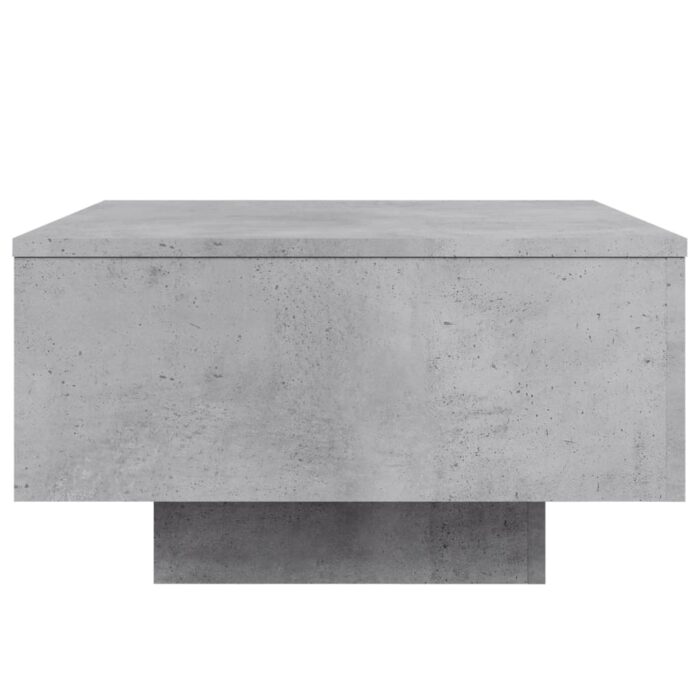 Table basse gris béton 55x55x31 cm bois d'ingénierie – Image 4