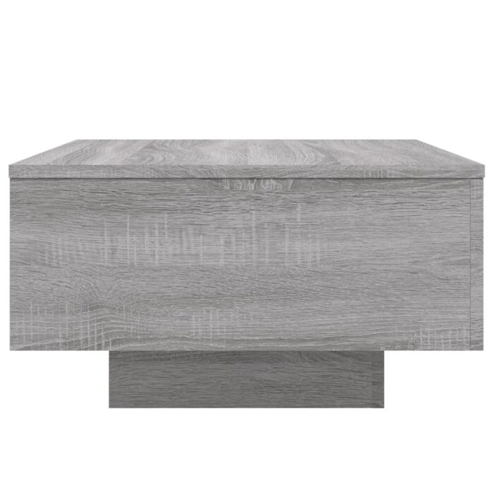 Table basse sonoma gris 55x55x31 cm bois d'ingénierie – Image 3