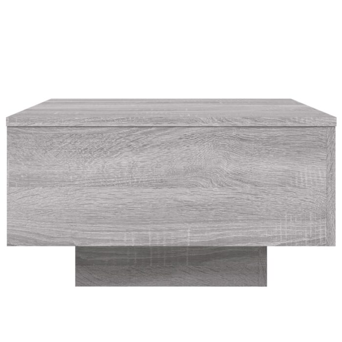 Table basse sonoma gris 55x55x31 cm bois d'ingénierie – Image 4
