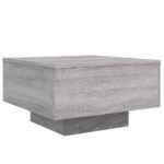 Table basse sonoma gris 55x55x31 cm bois d'ingénierie – Image 5