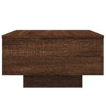 Table basse chêne marron 55x55x31 cm bois d'ingénierie – Image 3