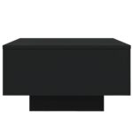 Table basse avec lumières LED noir 55x55x31 cm – Image 5