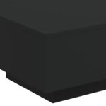 Table basse avec lumières LED noir 55x55x31 cm – Image 8