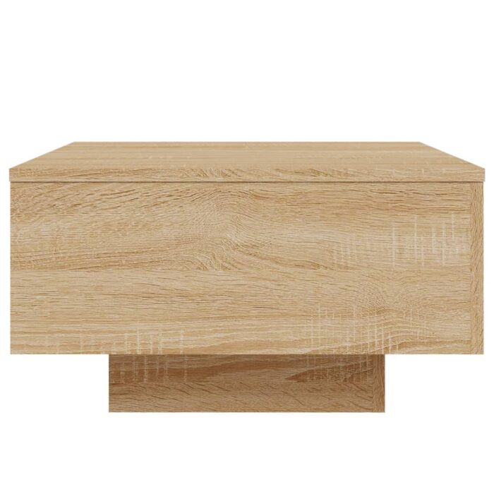 Table basse avec lumières LED chêne sonoma 55x55x31 cm – Image 6