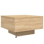Table basse avec lumières LED chêne sonoma 55x55x31 cm – Image 7