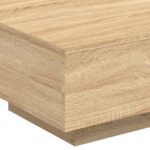 Table basse avec lumières LED chêne sonoma 55x55x31 cm – Image 8