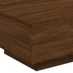Table basse avec lumières LED chêne marron 55x55x31 cm – Image 8