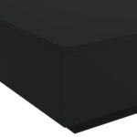 Table basse noir 80x80x31 cm bois d'ingénierie – Image 6