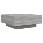 Table basse sonoma gris 80x80x31 cm bois d'ingénierie – Image 5