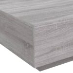 Table basse sonoma gris 80x80x31 cm bois d'ingénierie – Image 6