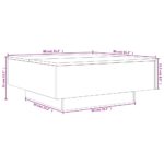 Table basse sonoma gris 80x80x31 cm bois d'ingénierie – Image 8