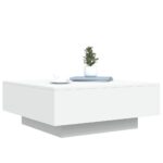 Table basse avec lumières LED blanc 80x80x31 cm – Image 4