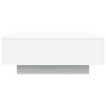 Table basse avec lumières LED blanc 80x80x31 cm – Image 5