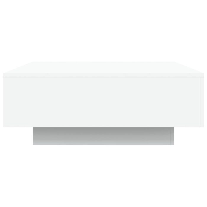 Table basse avec lumières LED blanc 80x80x31 cm – Image 5
