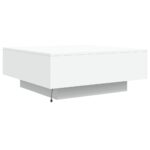 Table basse avec lumières LED blanc 80x80x31 cm – Image 7