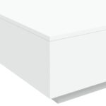 Table basse avec lumières LED blanc 80x80x31 cm – Image 8