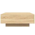 Table basse avec lumières LED chêne sonoma 80x80x31 cm – Image 6