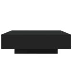 Table basse noir 100x100x31 cm bois d'ingénierie – Image 4