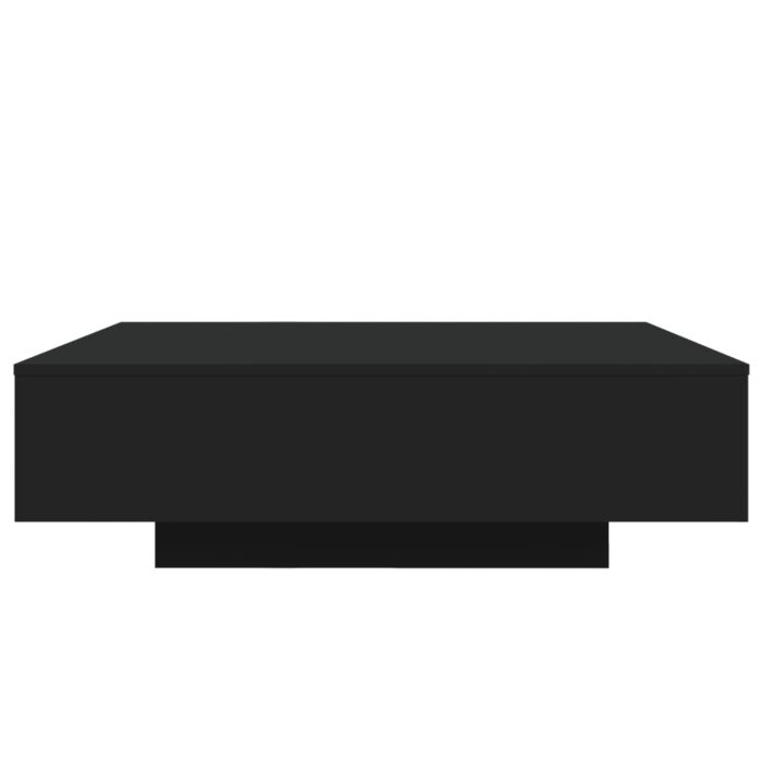 Table basse noir 100x100x31 cm bois d'ingénierie – Image 4