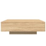 Table basse chêne sonoma 100x100x31 cm bois d'ingénierie – Image 4