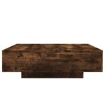 Table basse chêne fumé 100x100x31 cm bois d'ingénierie – Image 3