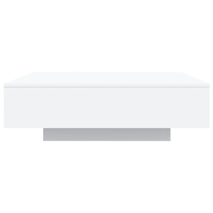 Table basse avec lumières LED blanc 100x100x31 cm – Image 4