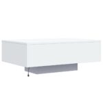 Table basse avec lumières LED blanc 85x55x31 cm – Image 6