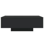 Table basse avec lumières LED noir 85x55x31 cm – Image 5