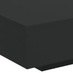 Table basse avec lumières LED noir 85x55x31 cm – Image 7
