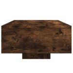 Table basse avec lumières LED chêne fumé 85x55x31 cm – Image 4