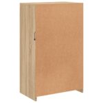 Armoire latérale avec lumières LED chêne sonoma – Image 7