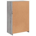 Armoire latérale et lumières LED sonoma gris bois d'ingénierie – Image 7