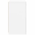 Armoires latérales éclairage LED 2 pcs blanc bois d'ingénierie – Image 7