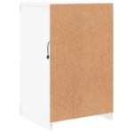 Armoires latérales éclairage LED 2 pcs blanc bois d'ingénierie – Image 8