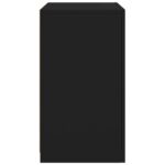 Armoires latérales et lumières LED 2 pcs noir bois d'ingénierie – Image 7
