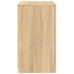 Armoire latérale avec lumières LED chêne sonoma – Image 6