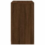 Armoire latérale avec lumières LED chêne marron bois ingénierie – Image 6