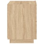 Armoire de chevet avec lumières LED chêne sonoma – Image 6
