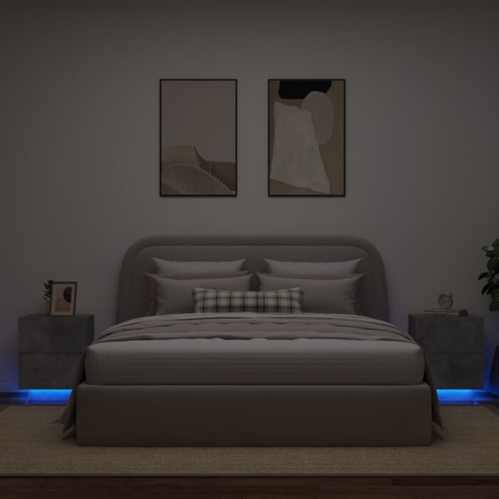 VXL8721012253261_m_en_hd_1.jpg Armoires de chevet et lumières LED 2 pcs gris béton – Image 1