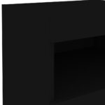 Tables de chevet avec lumières LED 2 pcs noir 50x40x45 cm – Image 10