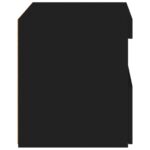 Tables de chevet avec lumières LED 2 pcs noir 50x40x45 cm – Image 8