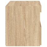 Table de chevet avec lumières LED chêne sonoma 50x40x45 cm – Image 7