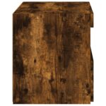 Tables de chevet avec lumières LED 2 pcs chêne fumé 50x40x45 cm – Image 8