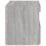 Table de chevet avec lumières LED sonoma gris 50x40x45 cm – Image 7
