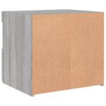 Tables de chevet avec lumières LED 2 pcs sonoma gris 50x40x45cm – Image 9