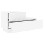 Table de chevet avec lumières LED blanc 70x36x40,5 cm – Image 4